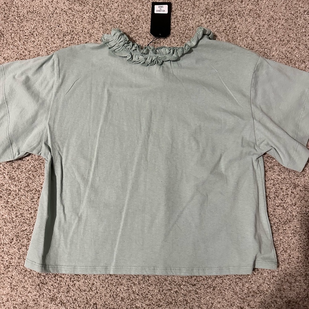 Sage Green Crop Top
